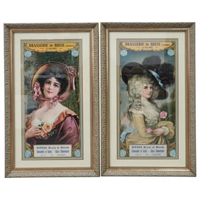 Pair of French Advertisement Chromolithographs