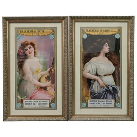 Pair of French Advertisement Chromolithographs