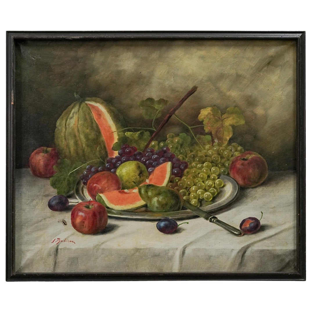 Andre Balicon (Dutch b. 1951) Vintage Still life Oil Painting (1 of 4)