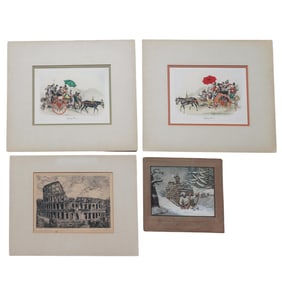 (4 Pc) Gaetano Dura Lithography & Other Artwork