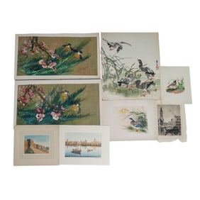 (8 Pc) Nature & Cityscape Artwork Collection