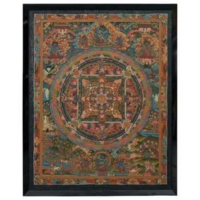 Antique Tibetan Thangka Buddhist Painting