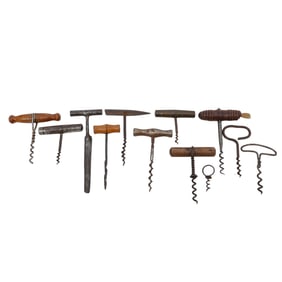 (12 pcs) Antique Corkscrew Barware Collection