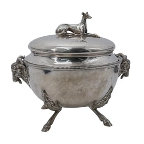 Antique Large Victorian Silver Soup Tureen