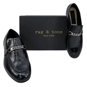 (2 Pc) Rag & Bone Black Leather Shoes