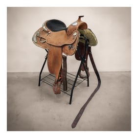 Longhorn of Greenville Texas Western Show Saddle