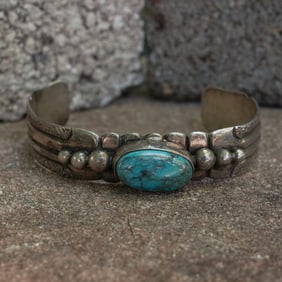 J. Billie Sterling Silver & Turquoise Cuff Bracelet