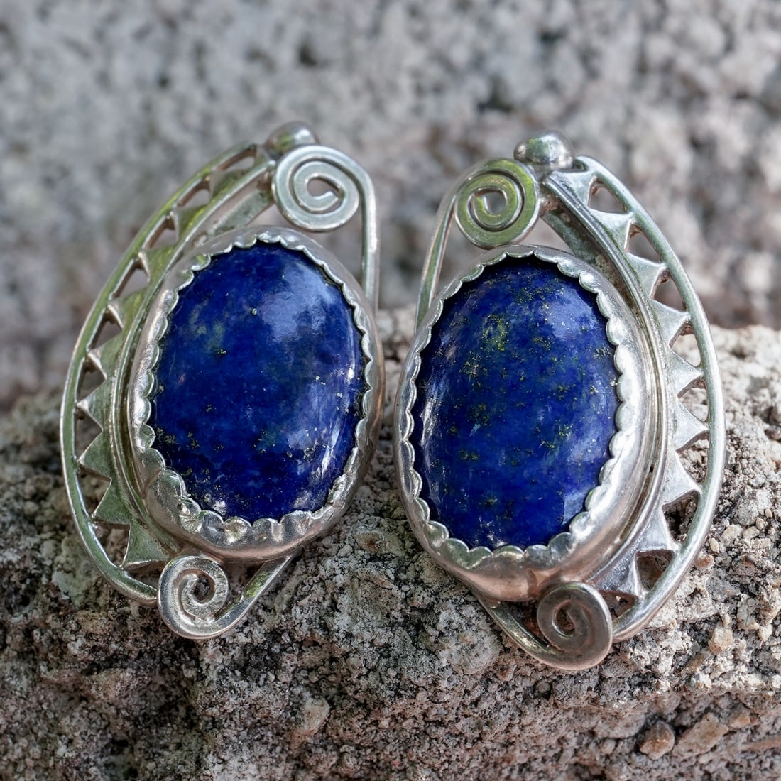 J. Schwartz Sterling Silver & Lapis Lazuli Earrings (1 of 6)