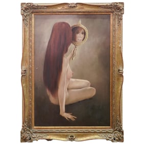 Francois Cloutier (French, 1922-2016) Large Oil on Canvas Painting