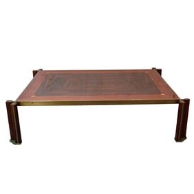 Paolo Barracchia (Italian, 20th century) Lacquered Wood and Metal Coffee Table