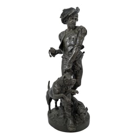 Henri Ple (French, 1853-1922) "Le Piqueux" Bronze Sculpture