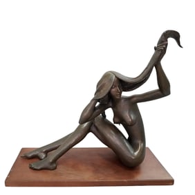 Sergio Capellini (Italian, b. 1942) Bronze Female Nude Study Sculpture
