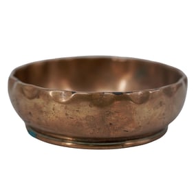 Tiffany Studios Scalloped Gilt Bronze Bowl
