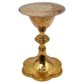 Benziger Bros. Gilt Sterling Silver Chalice Cup