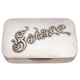 Antique Gorham Sterling Silver "Solace" Match Safe