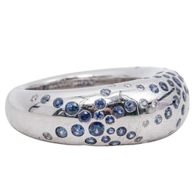 Chaumet 18k Gold Diamond & Sapphire Fireworks Ring