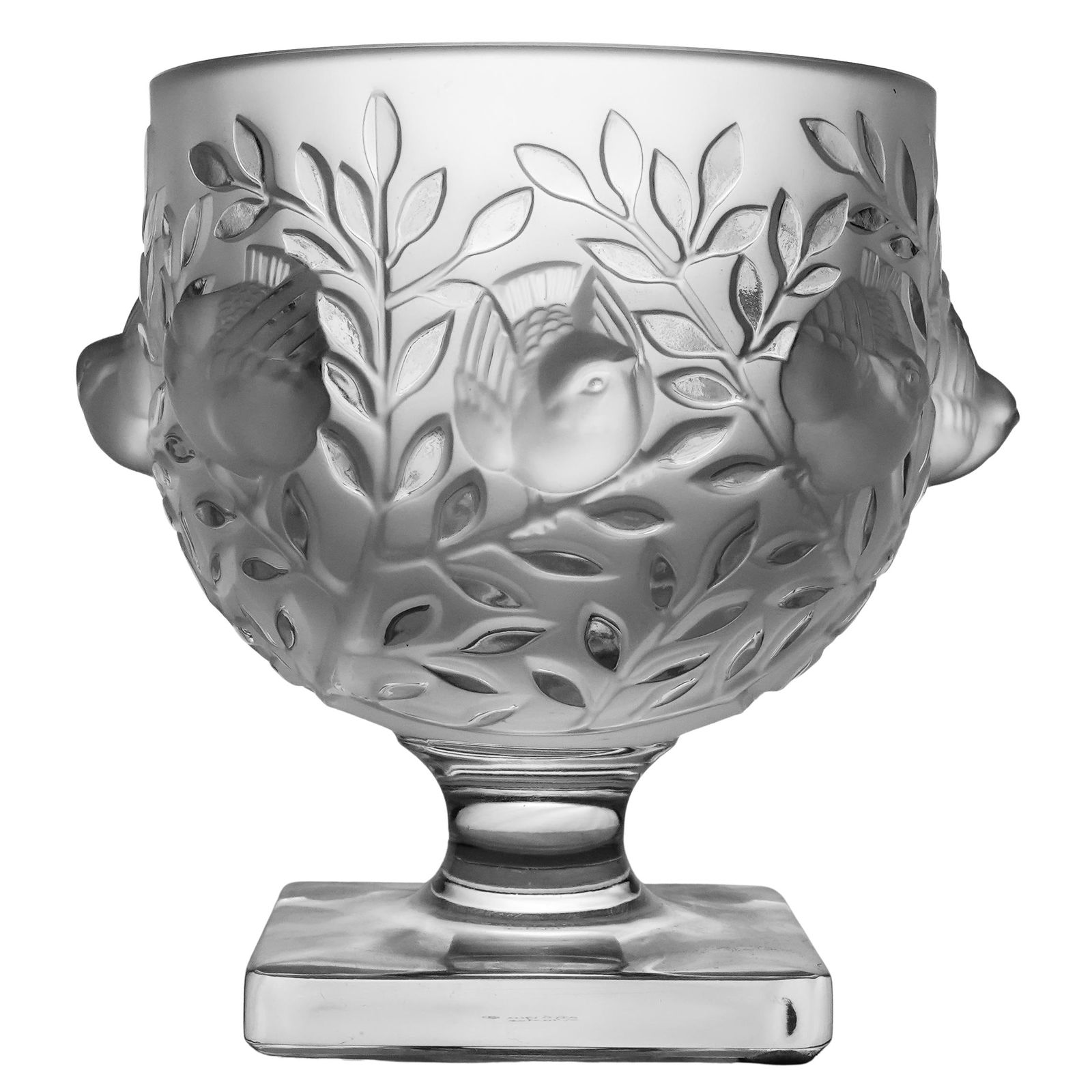 Lalique Crystal "Elisabeth" Pedestal Vase (1 of 5)