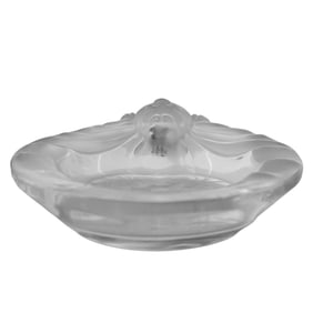 Lalique Crystal "Tete de Lion" Ashtray