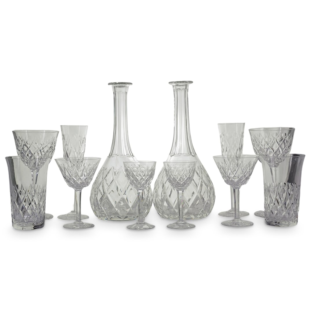 (67pc) Val St. Lambert "Seraing Cut 5" Crystal Stemware (1 of 10)