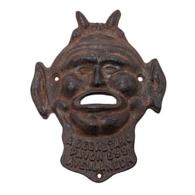Antique Cast Iron Devil mask