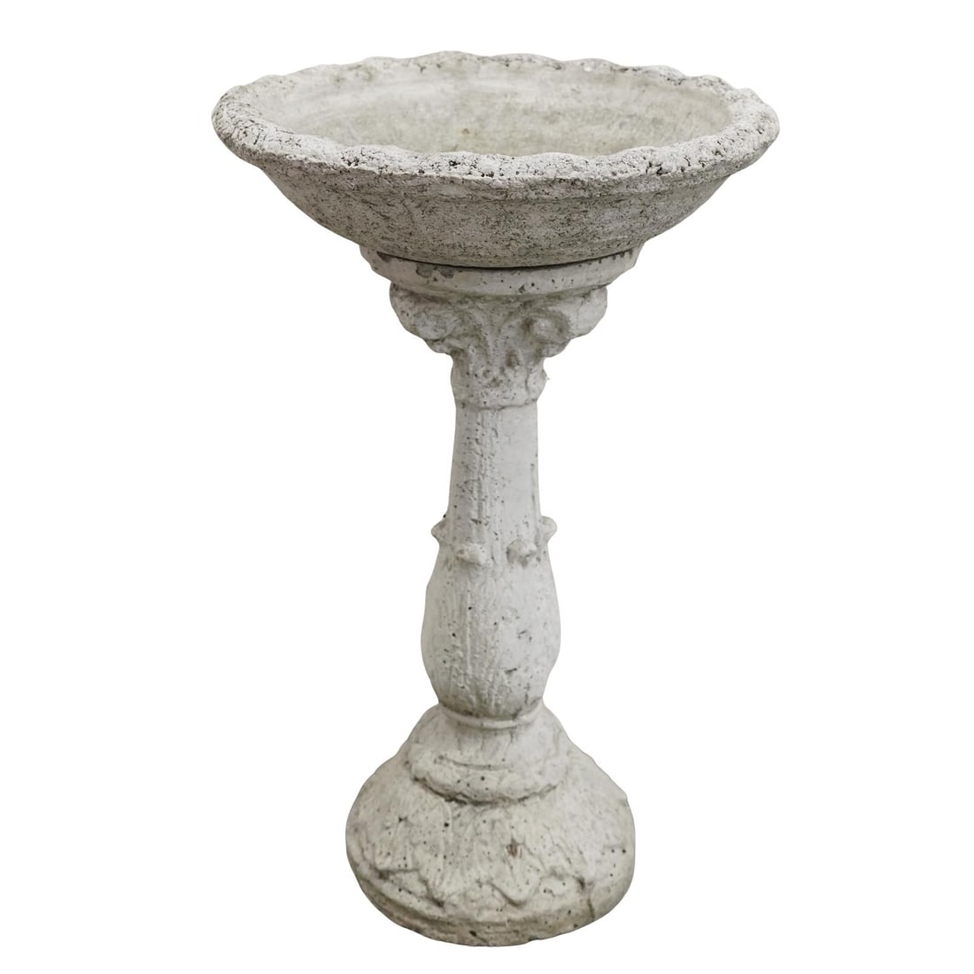 Neoclassical Cast Stone Birdbath (1 of 4)