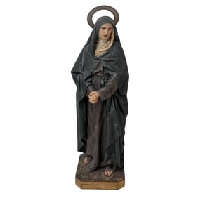 Antique Religious Saint Statue