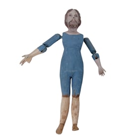 Antique Spanish Colonial Articulated Santo Figure