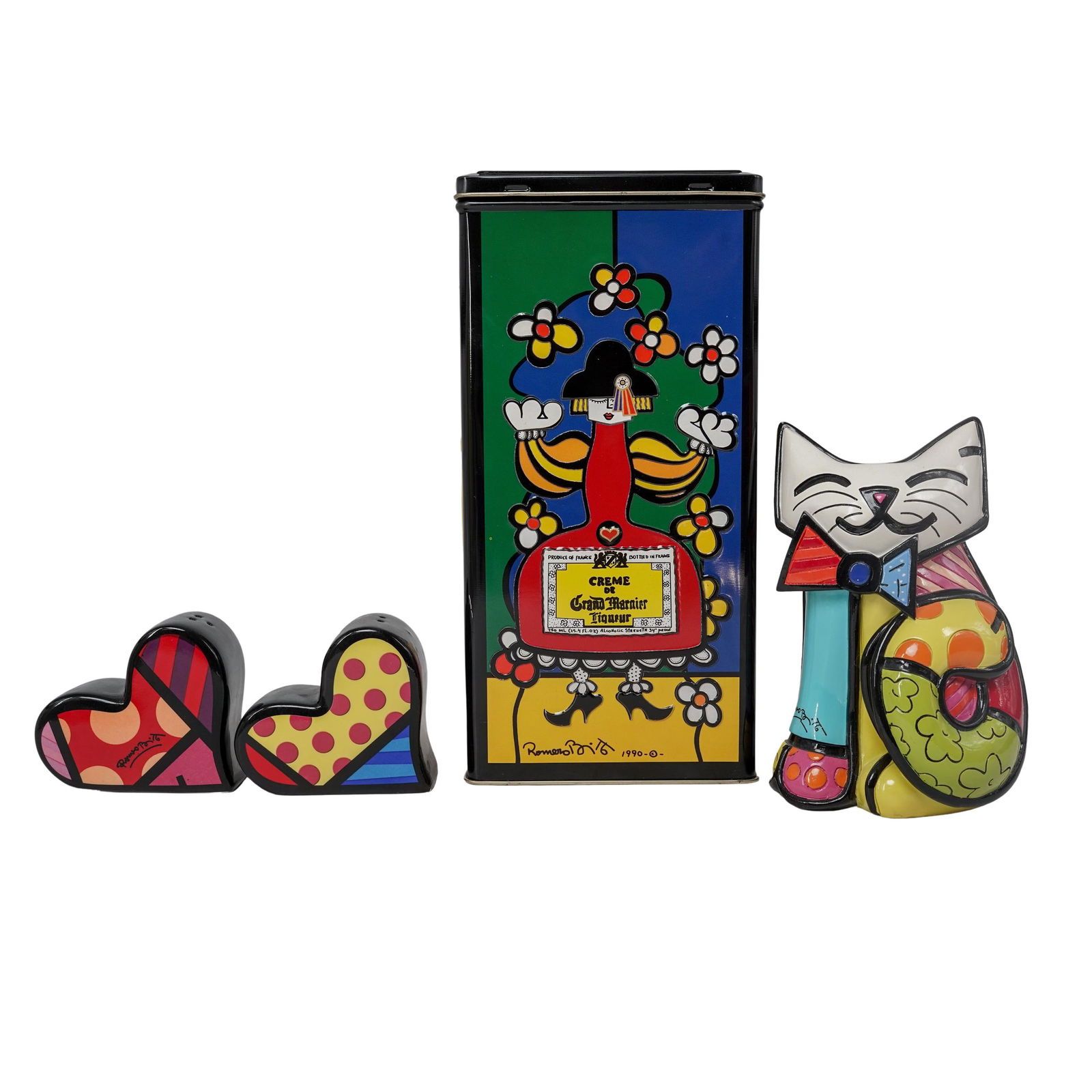 (4pc) Romero Britto Art sculptures (1 of 12)