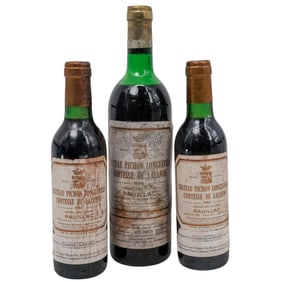 (3pc) Chateau Pichon Longueville Comtesse De Lalande Wine Bottles