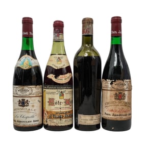 (4 pc) Vintage French Collectible Wines Bottles