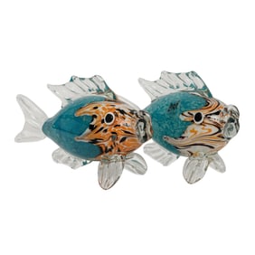 Pair of Murano Fish Figurines