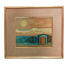 Manuel Claro Bettinelli (1920-2005) Oil on Board Landscape Painting