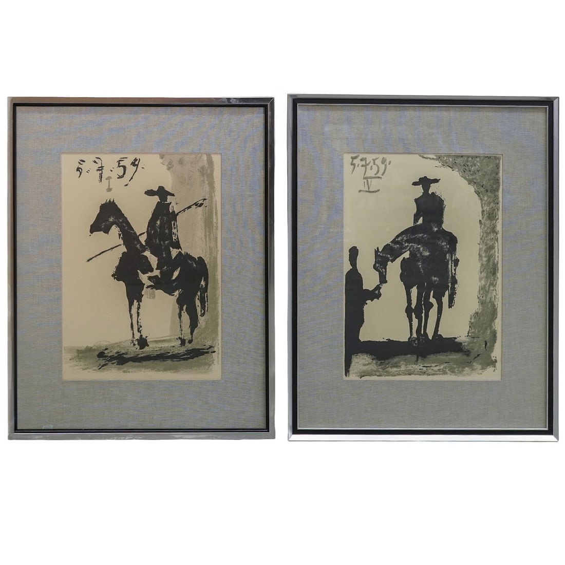 (2 pc) Pablo Picasso "Toros y Toreros" Series Offset Lithographs (1 of 7)