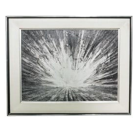 Karl Kenda (American, 1923-1980) Explosion Oil Painting