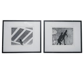 (2 pc) Alberto Rizzo (Italian 1931-2004) Black & White LE Photograhh Prints