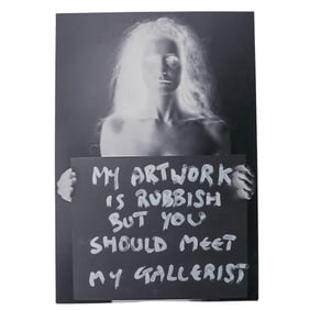 Domiziana Giordano (Italian, b. 1959) Conceptual Negative Photography on Titanium