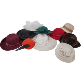 (13 pcs) Vintage Assorted Designer Hats