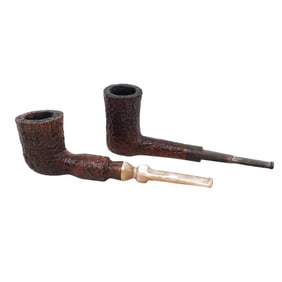 Pair of Vintage Charatan’s Carved Tobacco Smoking Pipes