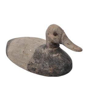 Vintage Bruce Charter Wooden Duck Decoy