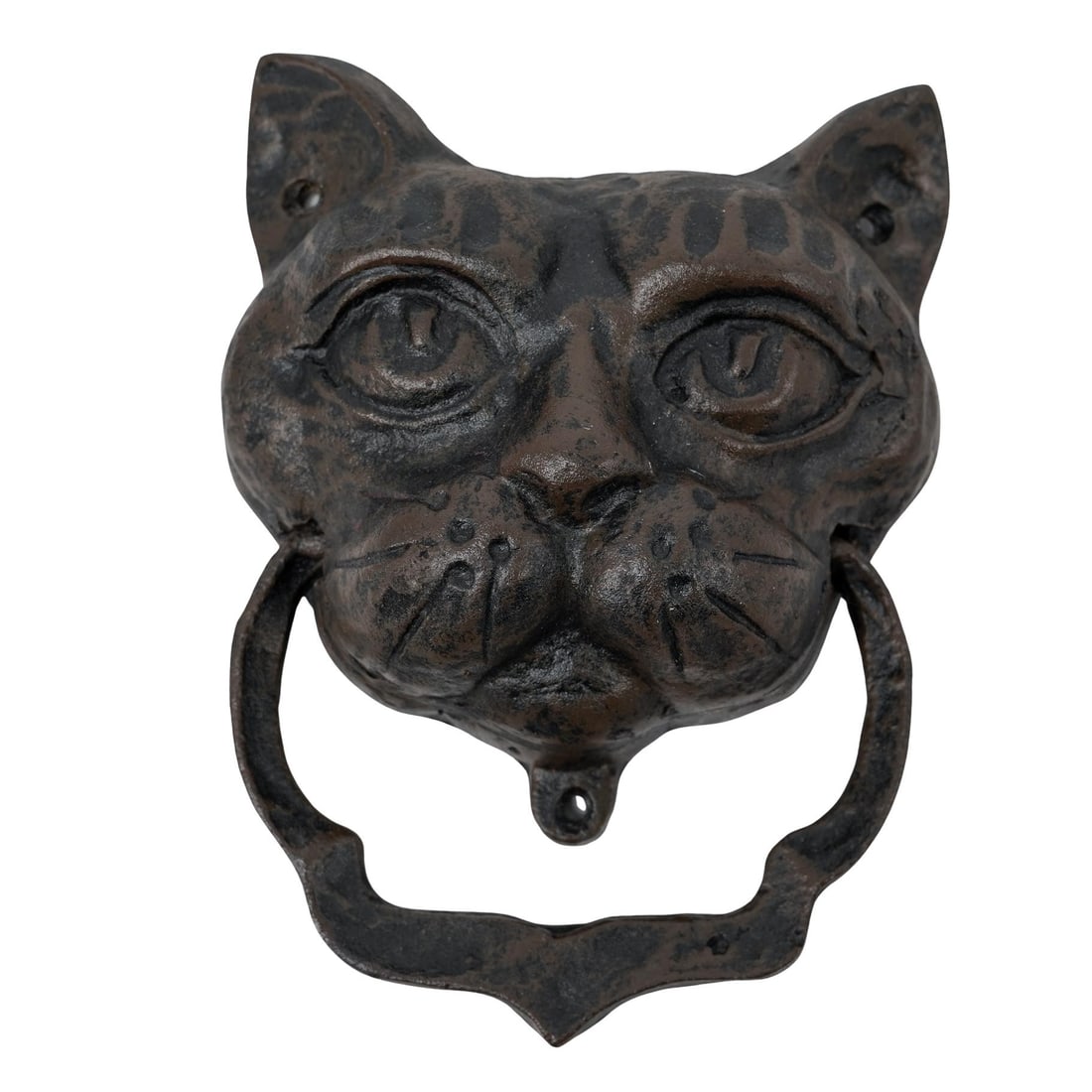 Vintage Feline Cast Bronze Door Knocker (1 of 4)