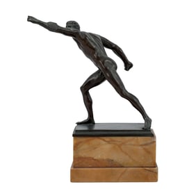 Antique Grand Tour Bronze Sculpture Of A Borghese Gladiator