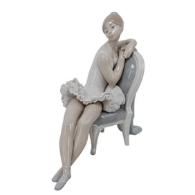 Lladro Spain Large "Sitting ballerina" Porcelain