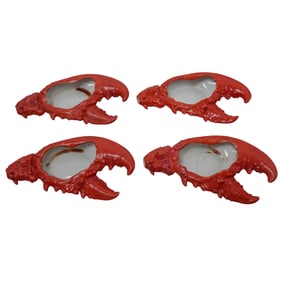 (4pc) German Lobster Claw Porcelain Dishes
