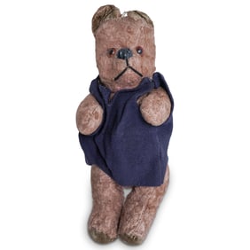 Vintage Mohair Teddy Bear with Glass Eyes