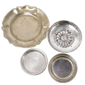 (4pc) Antique Sterling Silver Dishes