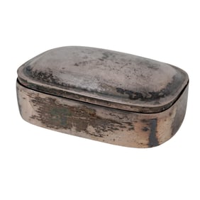 Antique British Sterling Silver pill box