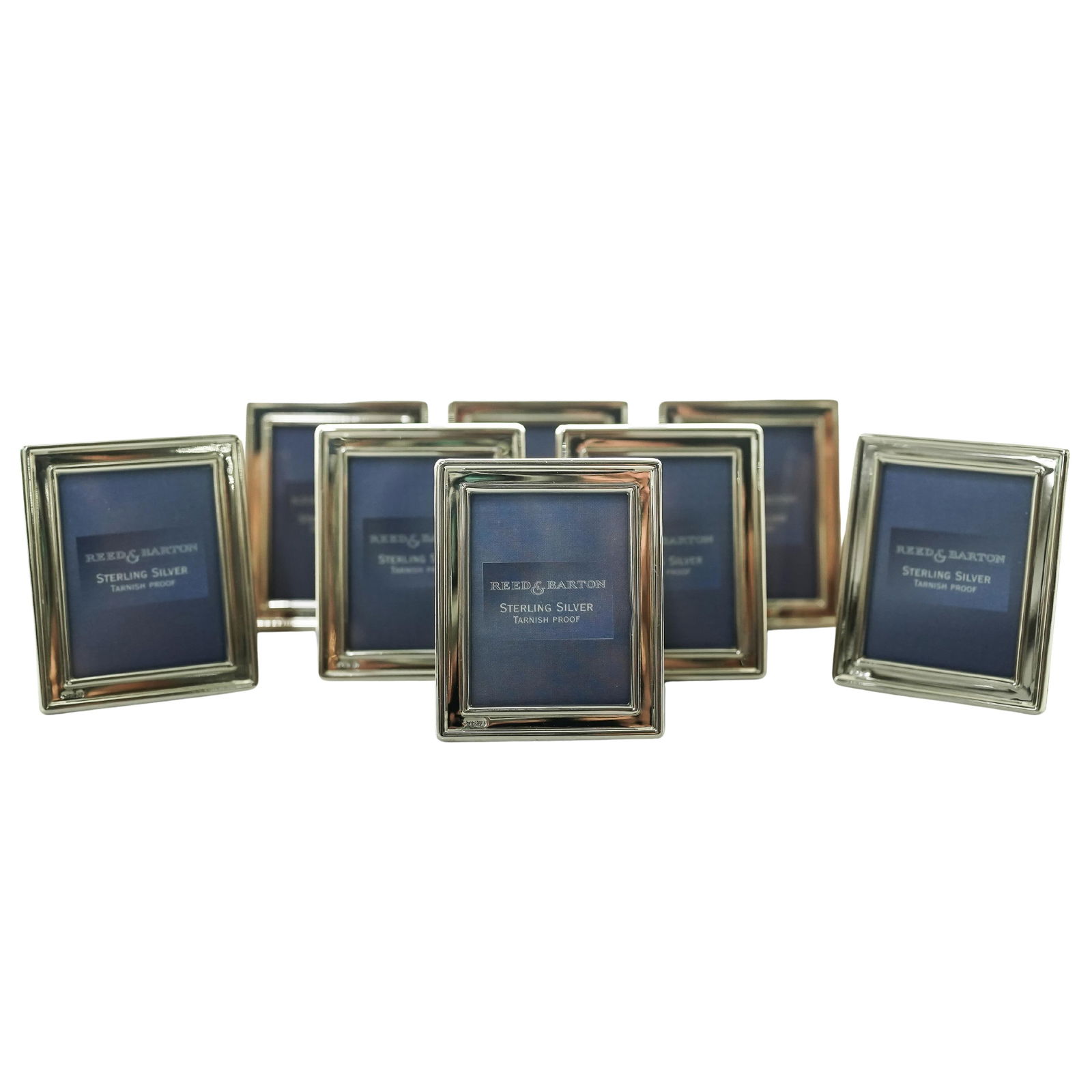 (12 Pc) Reed & Barton Sterling Silver Mini Picture Frames (1 of 3)