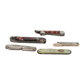 (5 pcs) Vintage Celluloid Pocket Knives