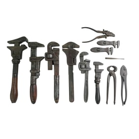 (12 pcs) Antique American Steel Hand Tools