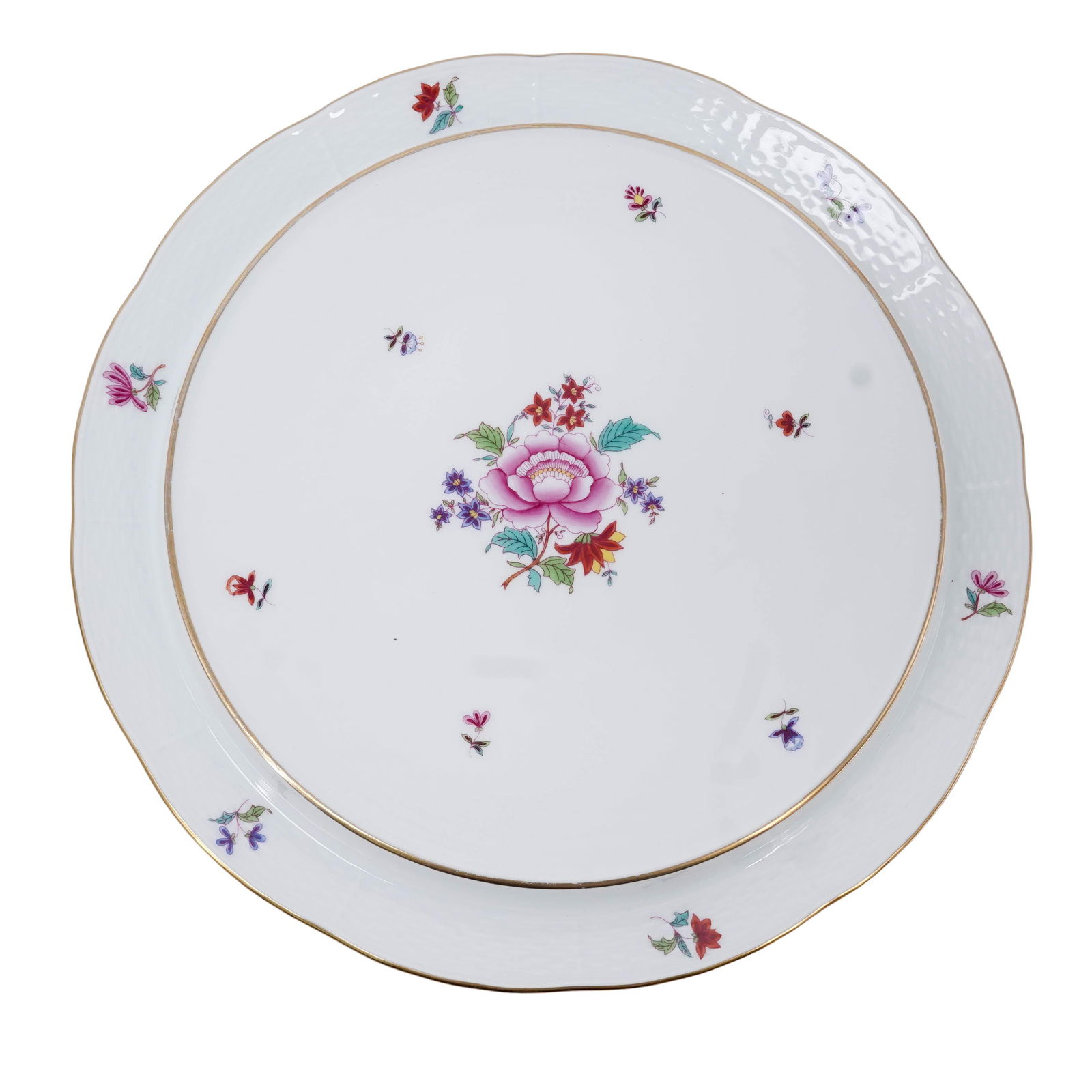 Herend Porcelain "Nanking Bouquet" Centerpiece Platter (1 of 5)